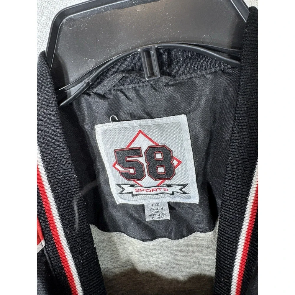 Louisville Cardinals NCAA Pullover Jacket Black/Red Men's L Pockets